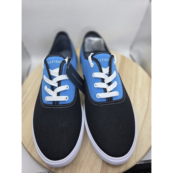 New Men's Tommy Hilfiger Ralen Blue/White/Black Size 13 Sneaker Shoes - Picture 4 of 7
